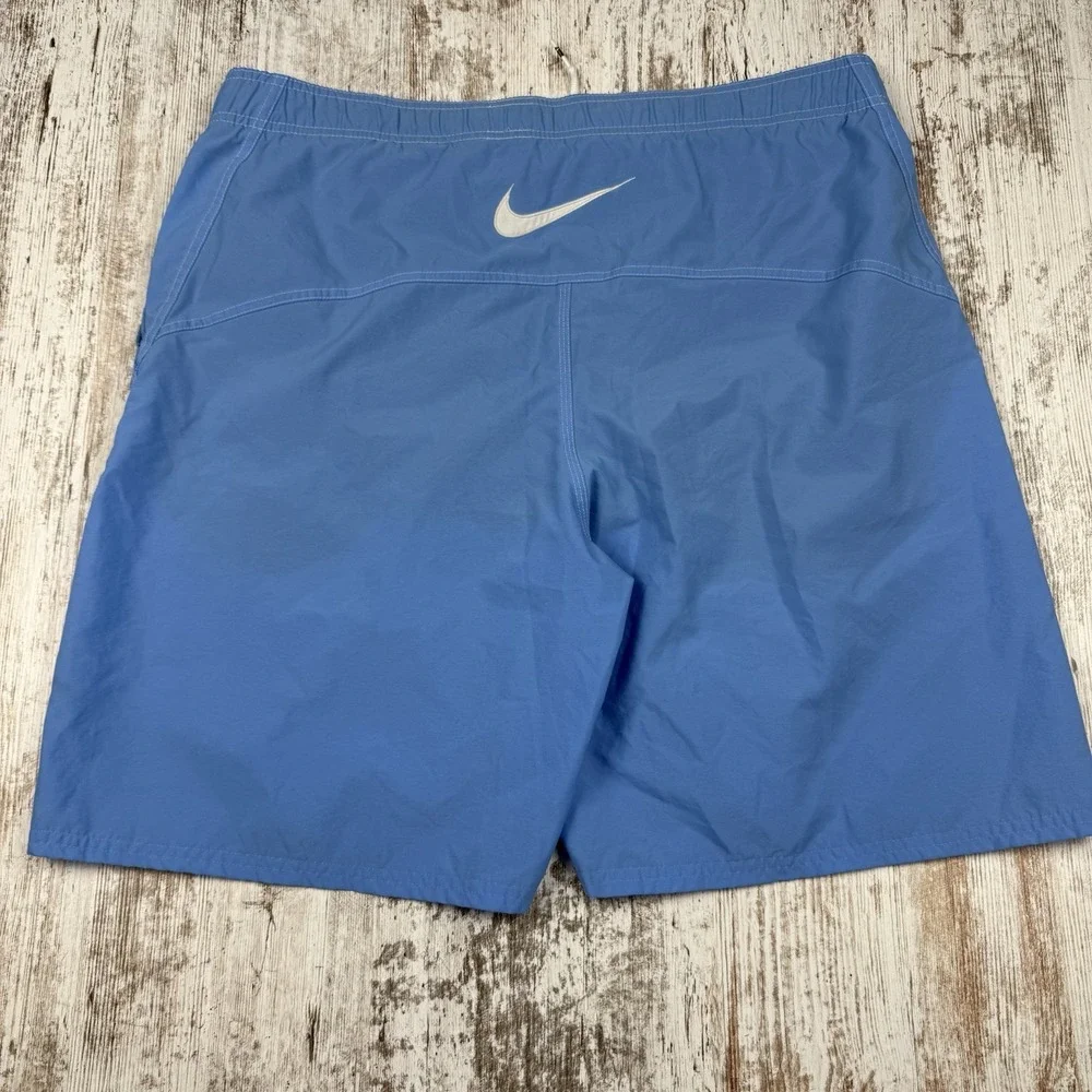 VTG Y2K Nike Swim Trunks, Embroidered Center Swoosh Logo Mens Sz XL - Picture 2 of 8